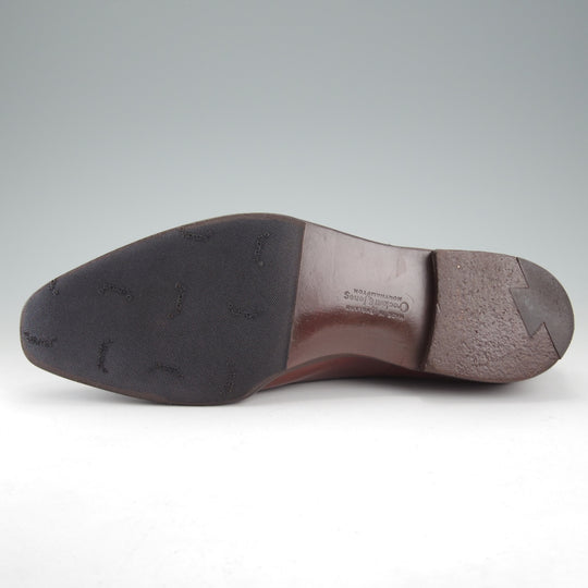 美品★クロケット&ジョーンズ 9E【ハンドグレードライン★ストレートチップ/HAREWOOD】ハーウッド/カーフ/茶/Crockett&Jones★o033