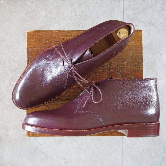未使用★(伊)シルヴァノ・ラッタンジ SIZE 9【オーダー品★ンドソーンウェルテッド製法】チャッカブーツ/赤茶/Silvano Lattanzi★p130
