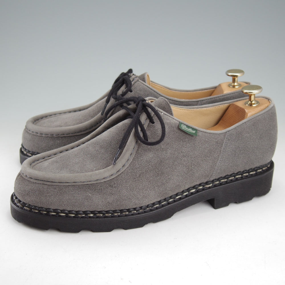 未使用★パラブーツ SIZE 42【定価￥94,600-★ミカエル/MICHAEL】チロリアンシューズ/スエード/GRIS/灰/メンズ/Paraboot★o034