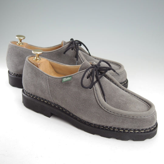 未使用★パラブーツ SIZE 42【定価￥94,600-★ミカエル/MICHAEL】チロリアンシューズ/スエード/GRIS/灰/メンズ/Paraboot★o034