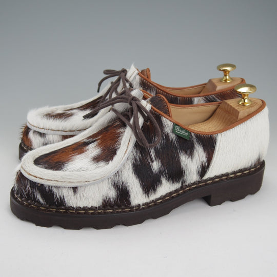 未使用★パラブーツ SIZE 40【定価￥96,800-★ハラコ仕様/MICHAEL/ミカエル】チロリアンシューズ/POILS VACHE/Paraboot★o035