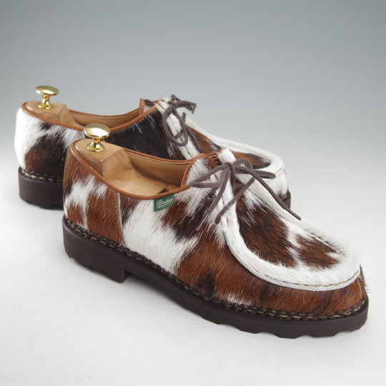 未使用★パラブーツ SIZE 40【定価￥96,800-★ハラコ仕様/MICHAEL/ミカエル】チロリアンシューズ/POILS VACHE/Paraboot★o035