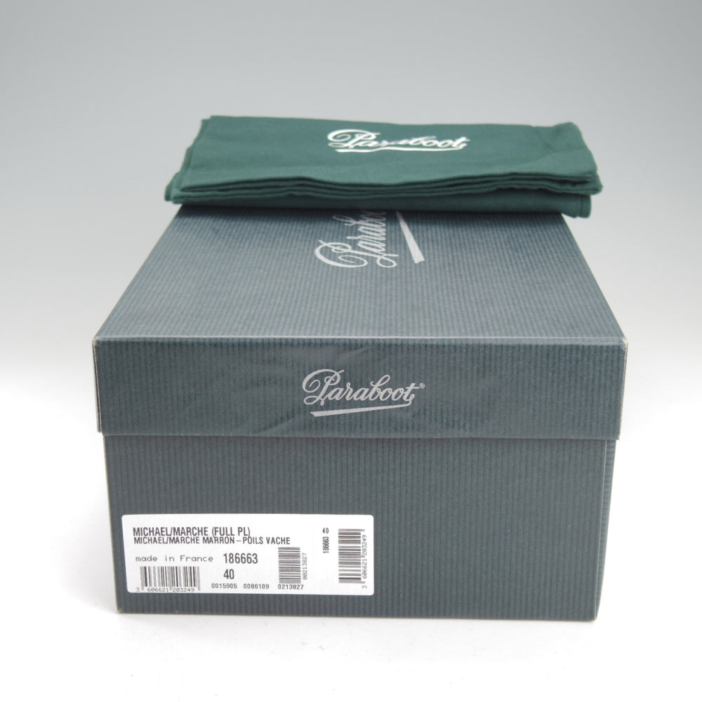 未使用★パラブーツ SIZE 40【定価￥96,800-★ハラコ仕様/MICHAEL/ミカエル】チロリアンシューズ/POILS VACHE/Paraboot★o035