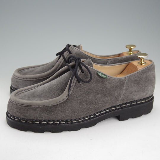 未使用★パラブーツ SIZE 42.5【定価￥94,600-★ミカエル/MICHAEL】チロリアンシューズ/スエード/GRIS/灰/メンズ/Paraboot★o036