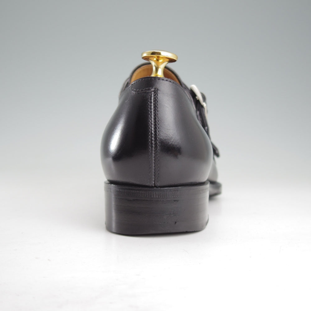 極上★三陽山長 SIZE 6.5【定価￥104,500-★源四郎/R2010ラスト】ダブルモンク/カーフ/黒/GENSHIRO/Sanyo Yamacho★o573