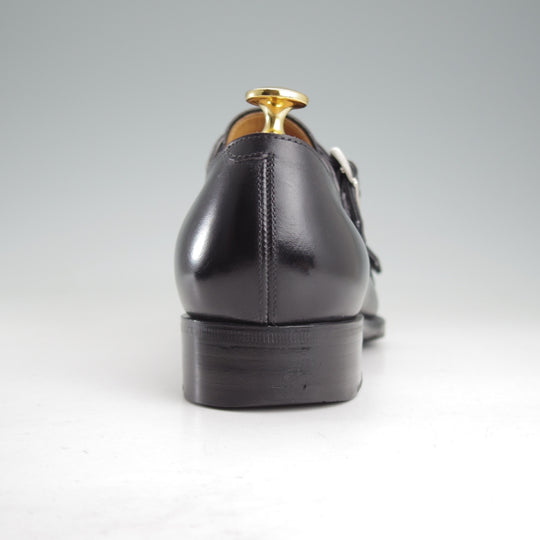 極上★三陽山長 SIZE 6.5【定価￥104,500-★源四郎/R2010ラスト】ダブルモンク/カーフ/黒/GENSHIRO/Sanyo Yamacho★o573