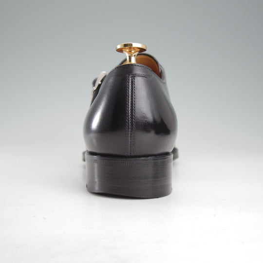 極上★三陽山長 SIZE 6.5【定価￥104,500-★源四郎/R2010ラスト】ダブルモンク/カーフ/黒/GENSHIRO/Sanyo Yamacho★o573