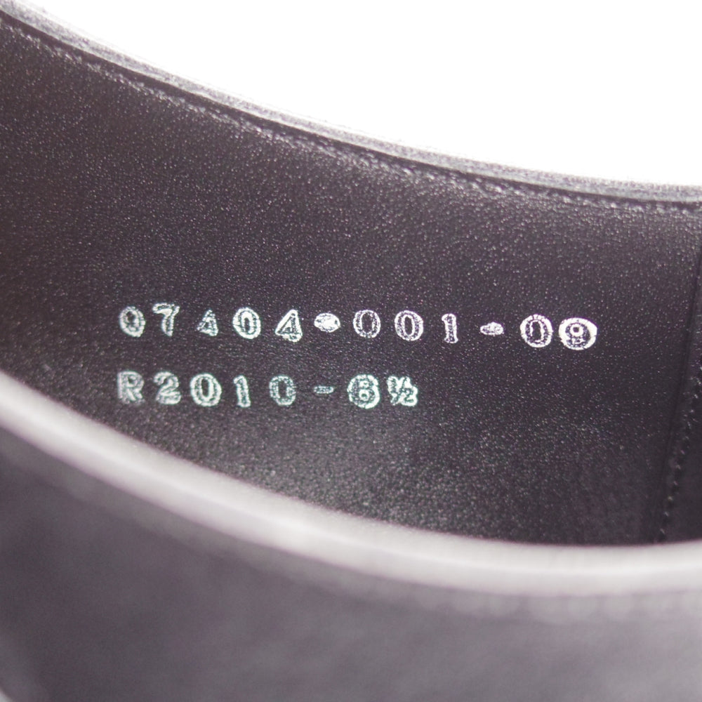 極上★三陽山長 SIZE 6.5【定価￥104,500-★源四郎/R2010ラスト】ダブルモンク/カーフ/黒/GENSHIRO/Sanyo Yamacho★o573