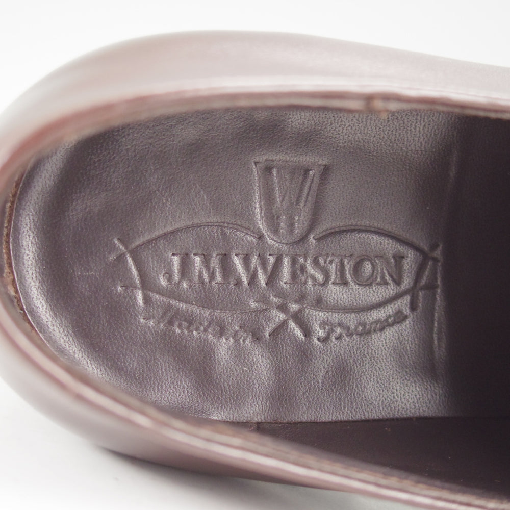 極美品★J.M.ウエストン 6.5D【定価￥148,500-★ホールカット/REMI/357】T6ラスト/ボックスカーフ/濃茶/メンズ/Weston/ウェストン★o574