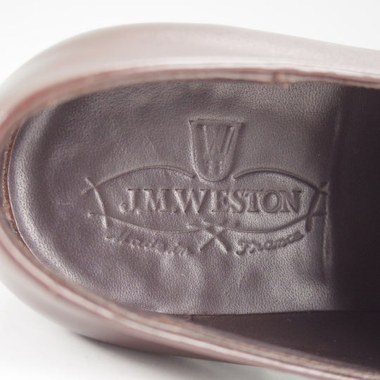 極美品★J.M.ウエストン 6.5D【定価￥148,500-★ホールカット/REMI/357】T6ラスト/ボックスカーフ/濃茶/メンズ/Weston/ウェストン★o574