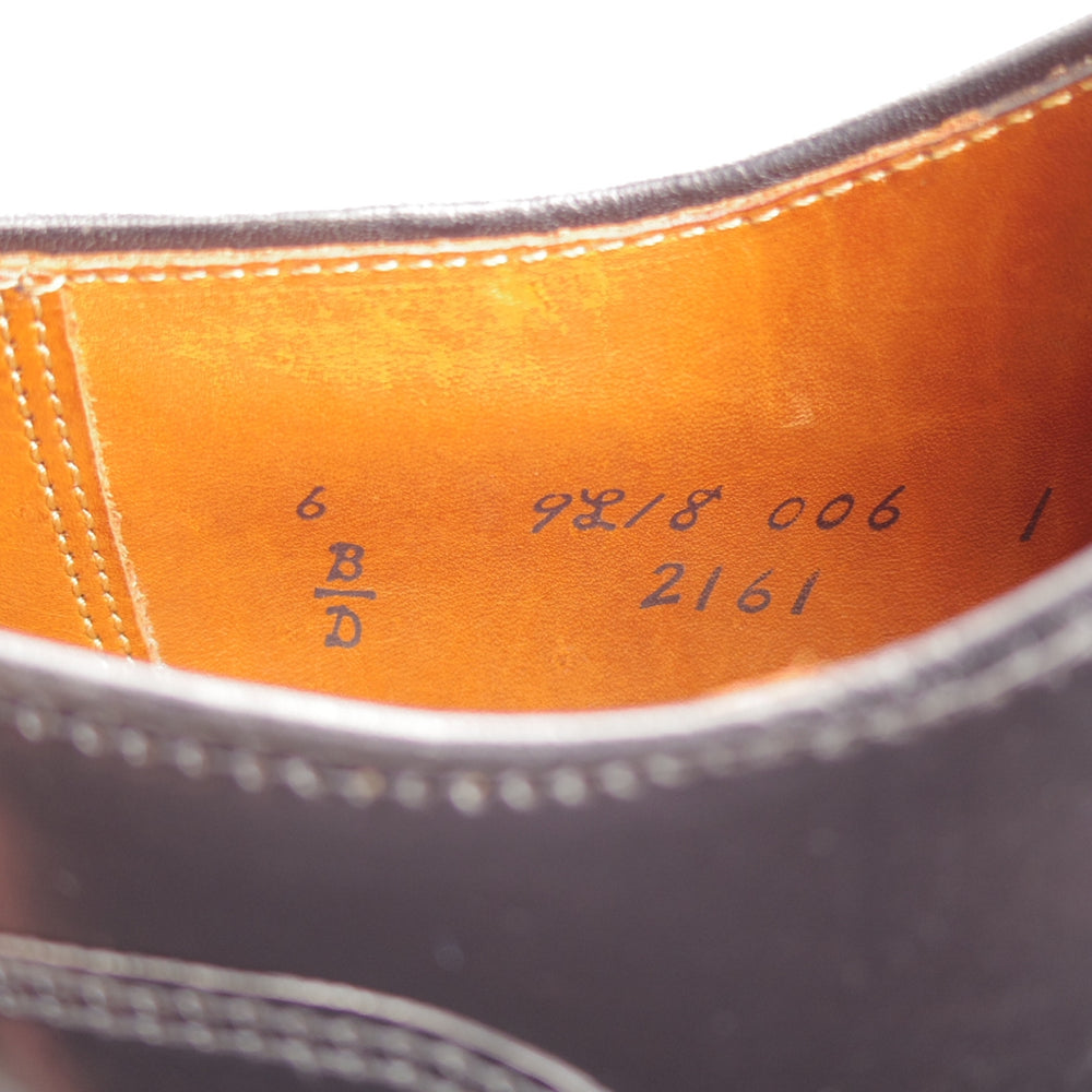 極上★オールデン 6D【定価￥220,000-★コードバン仕様/2161/アバディーンラスト】ストレートチップ/黒/メンズ/ALDEN★o037