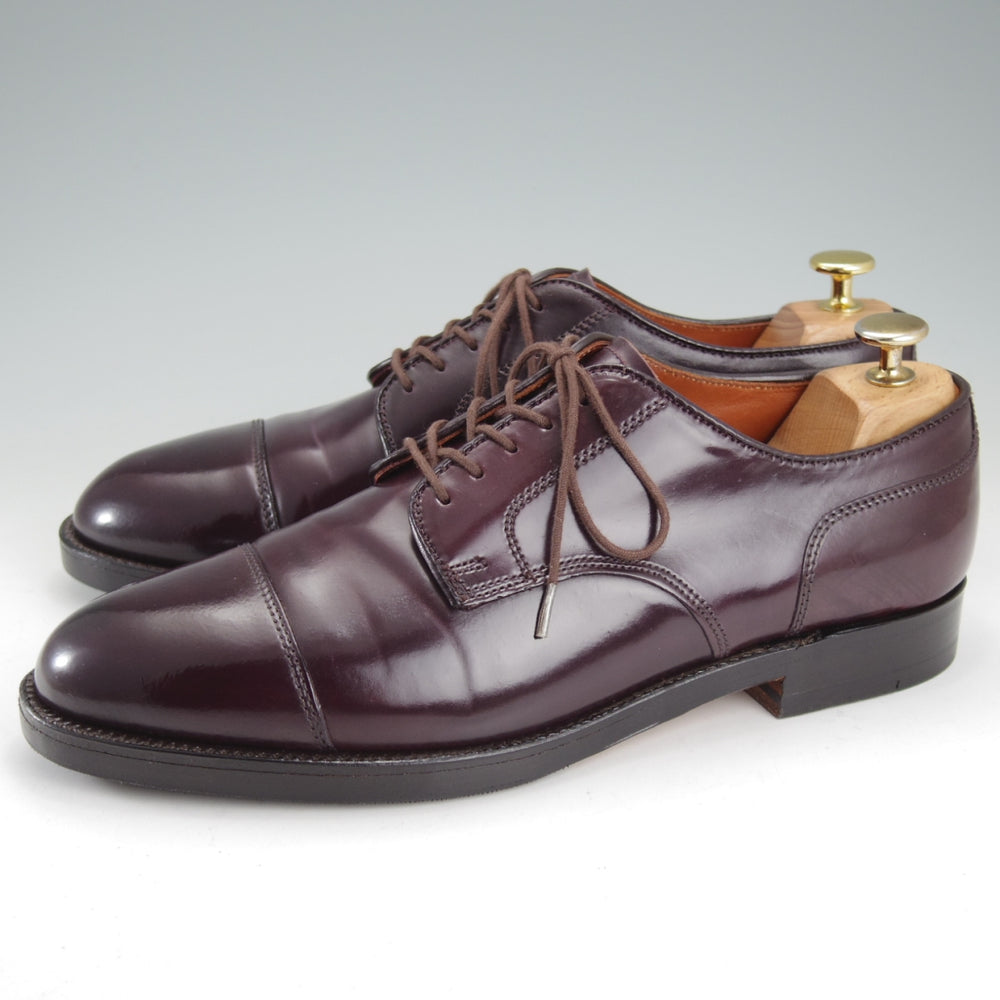 極美品★オールデン 8.5D【定価￥220,000-★コードバン/2160/アバディーンラスト】ストレートチップ/バーガンディー/赤茶/ALDEN★o038