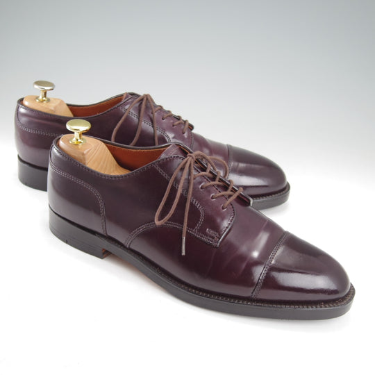 極美品★オールデン 8.5D【定価￥220,000-★コードバン/2160/アバディーンラスト】ストレートチップ/バーガンディー/赤茶/ALDEN★o038