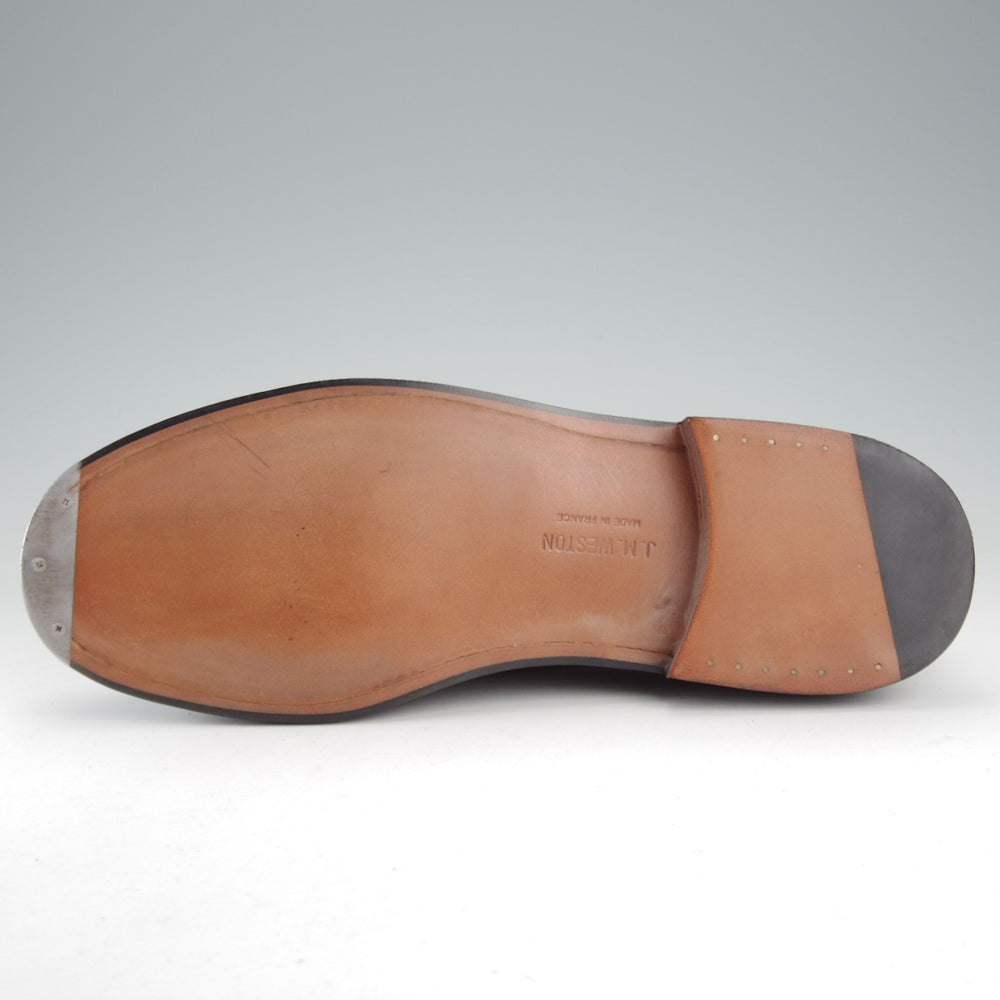 未使用★J.M.ウエストン 6B【現行定価￥187,000-★ゴルフ/GOLF】641/31ラスト/Uチップ/グレインレザー/黒/メンズ/Weston/ウェストン★o575