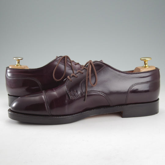 極美品★オールデン 8.5D【定価￥220,000-★コードバン/2160/アバディーンラスト】ストレートチップ/バーガンディー/赤茶/ALDEN★o038