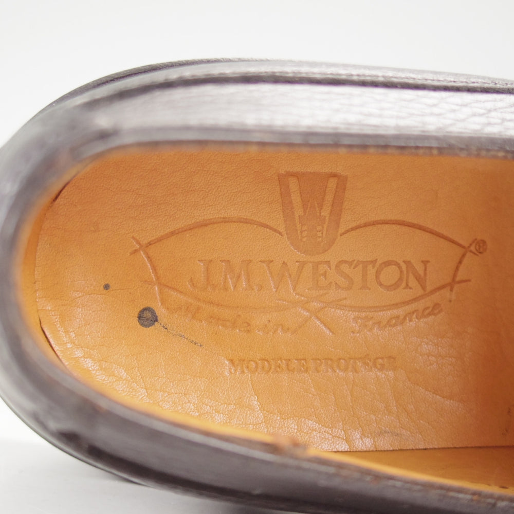 未使用★J.M.ウエストン 6B【現行定価￥187,000-★ゴルフ/GOLF】641/31ラスト/Uチップ/グレインレザー/黒/メンズ/Weston/ウェストン★o575