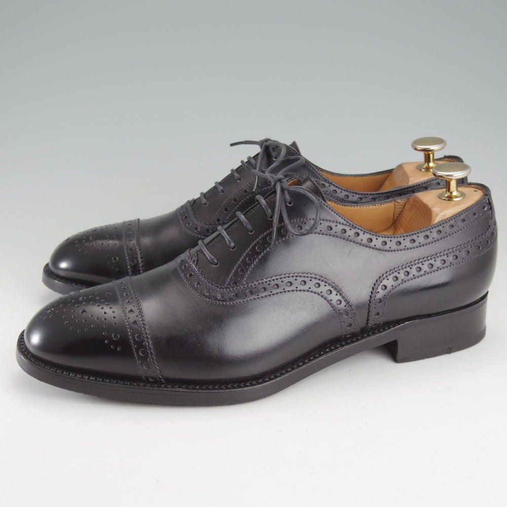 美品★J.M.ウエストン 6.5D【貴重★310/セミブローグ】11ラスト/ボックスカーフ/黒/メンズ/Weston/ウェストン★o576