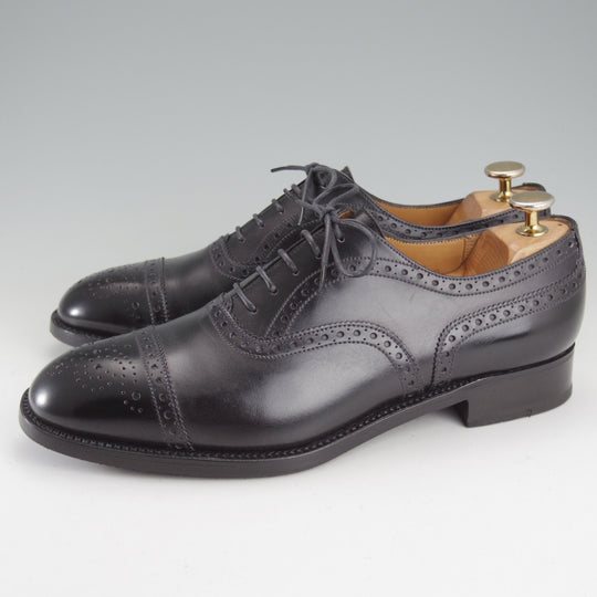 美品★J.M.ウエストン 6.5D【貴重★310/セミブローグ】11ラスト/ボックスカーフ/黒/メンズ/Weston/ウェストン★o576