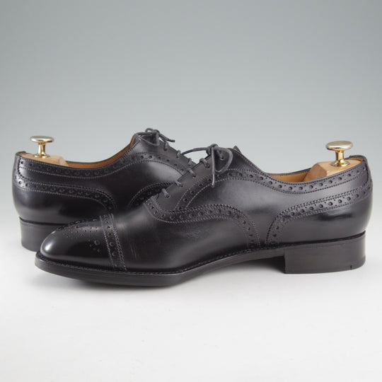 美品★J.M.ウエストン 6.5D【貴重★310/セミブローグ】11ラスト/ボックスカーフ/黒/メンズ/Weston/ウェストン★o576