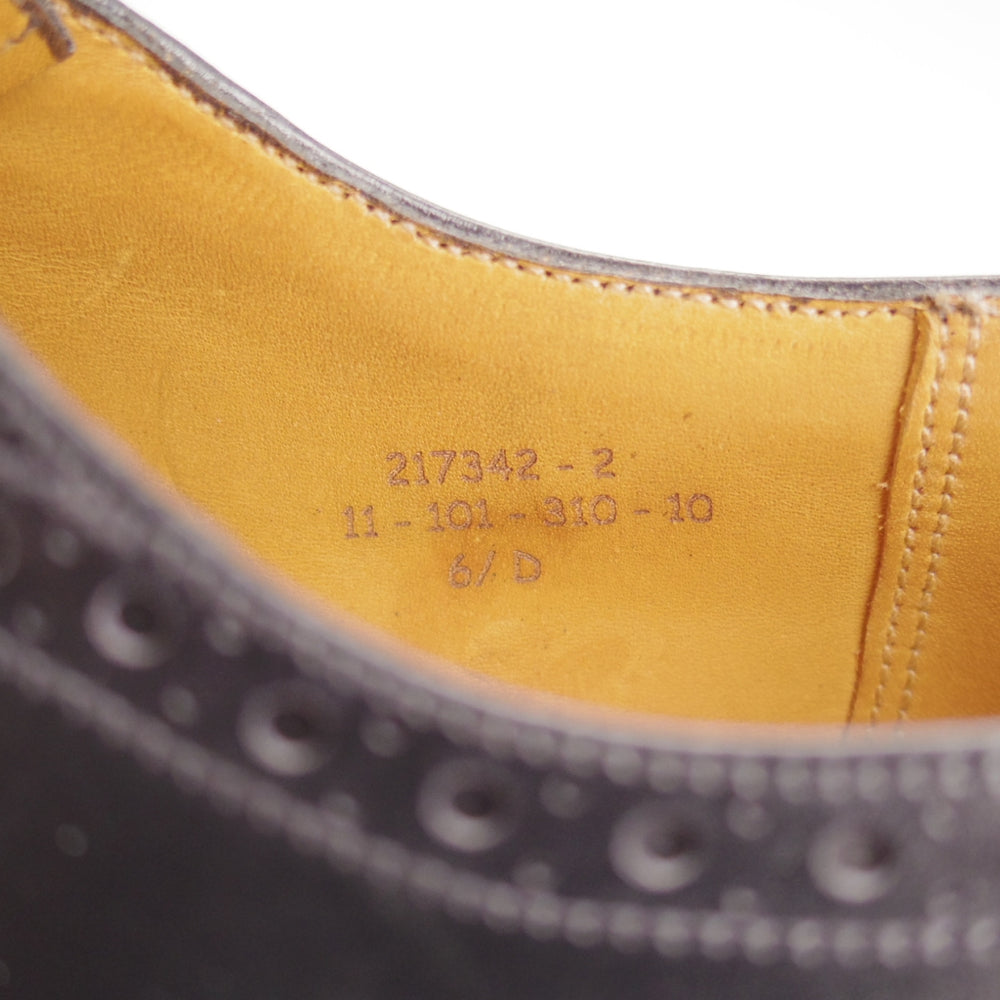 美品★J.M.ウエストン 6.5D【貴重★310/セミブローグ】11ラスト/ボックスカーフ/黒/メンズ/Weston/ウェストン★o576