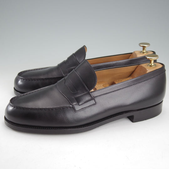 極上★J.M.ウエストン 7.5D【現行定価￥156,200-★180/コインローファー】41ラスト/ボックスカーフ/黒/メンズ/Weston/ウェストン★o041