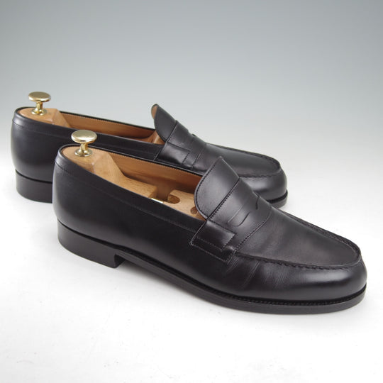 極上★J.M.ウエストン 7.5D【現行定価￥156,200-★180/コインローファー】41ラスト/ボックスカーフ/黒/メンズ/Weston/ウェストン★o041