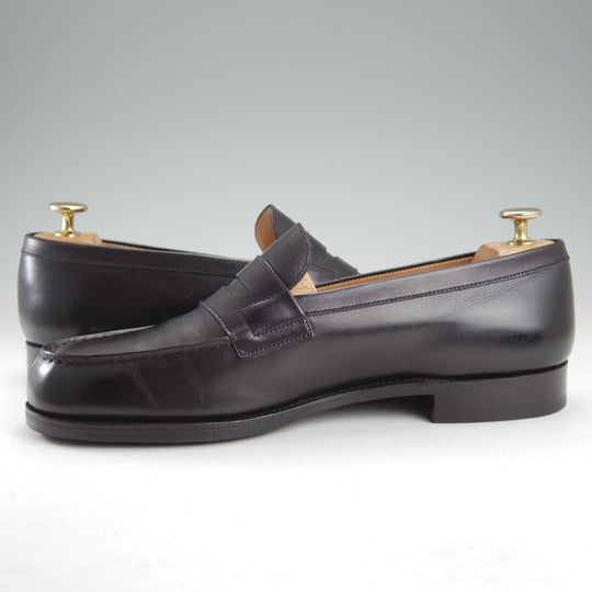 極上★J.M.ウエストン 7.5D【現行定価￥156,200-★180/コインローファー】41ラスト/ボックスカーフ/黒/メンズ/Weston/ウェストン★o041