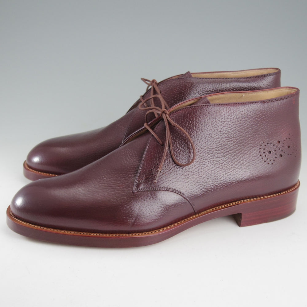 未使用★(伊)シルヴァノ・ラッタンジ SIZE 9【オーダー品★ンドソーンウェルテッド製法】チャッカブーツ/赤茶/Silvano Lattanzi★p130