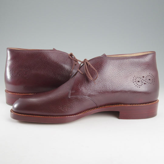 未使用★(伊)シルヴァノ・ラッタンジ SIZE 9【オーダー品★ンドソーンウェルテッド製法】チャッカブーツ/赤茶/Silvano Lattanzi★p130