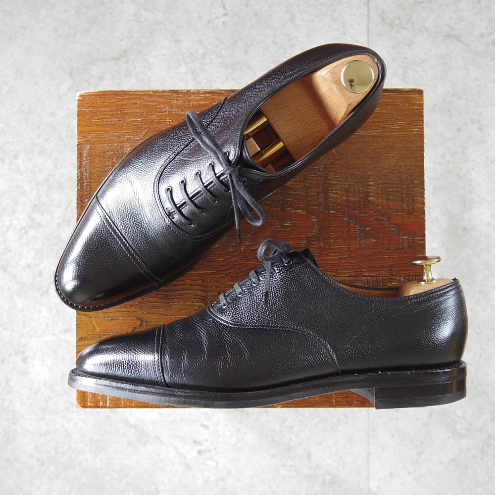 美品★ジョンロブ 6E【現行定価20万円以上★CITY3/シティ/7000ラスト】ストレートチップ/クシュベルカーフ/黒/メンズ/JOHN LOBB★o043