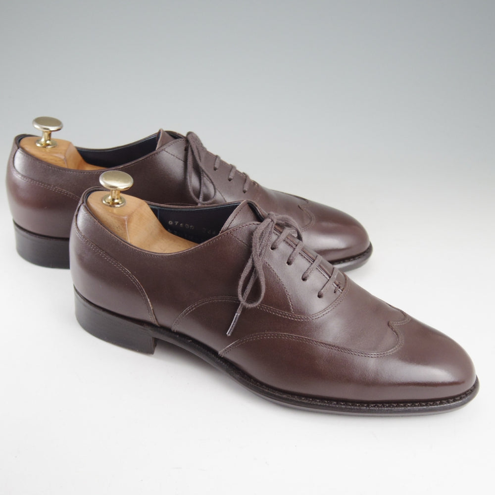 極上★三陽山長 SIZE 7【定価￥99,000-★二子玉川店限定品/珠八郎】R2010ラスト/ブラインドブローグ/カーフ/濃茶/Sanyo Yamacho★p131