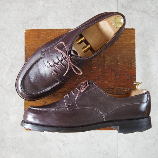 ★J.M.ウエストン 8E【現行定価￥176,000-★ノヴォカーフ仕様/ゴルフ/GOLF】641/31ラスト/Uチップ/濃茶/Weston/ウェストン★o051