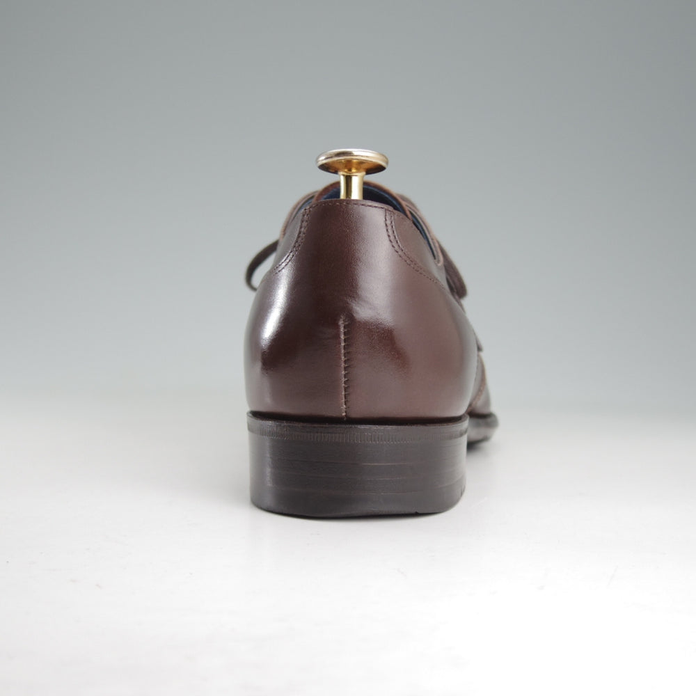 極上★三陽山長 SIZE 7【定価￥99,000-★二子玉川店限定品/珠八郎】R2010ラスト/ブラインドブローグ/カーフ/濃茶/Sanyo Yamacho★p131