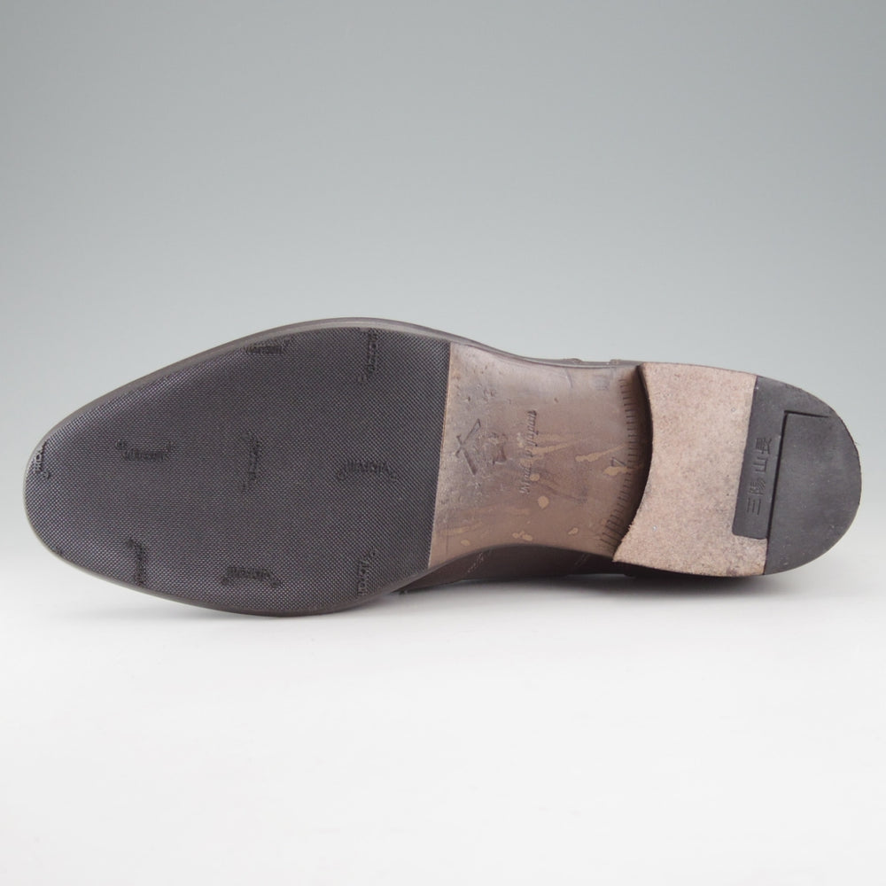 極上★三陽山長 SIZE 7【定価￥99,000-★二子玉川店限定品/珠八郎】R2010ラスト/ブラインドブローグ/カーフ/濃茶/Sanyo Yamacho★p131