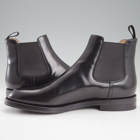 未使用★チャーチ(レディース) SIZE 36.5【定価￥181,500-★MONMOUTH/サイドゴアブーツ】ポリッシュドバインダーカーフ/黒/Church's★o042