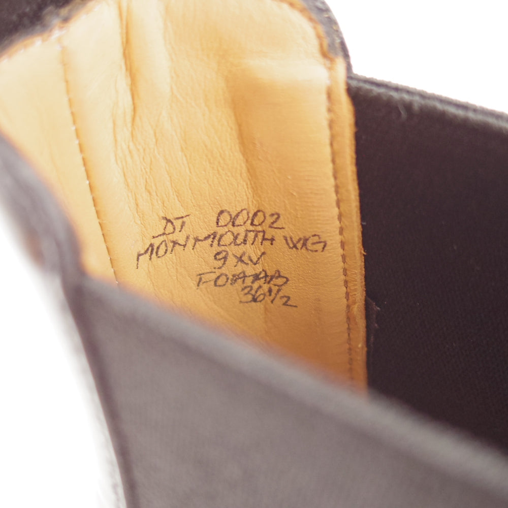 未使用★チャーチ(レディース) SIZE 36.5【定価￥181,500-★MONMOUTH/サイドゴアブーツ】ポリッシュドバインダーカーフ/黒/Church's★o042