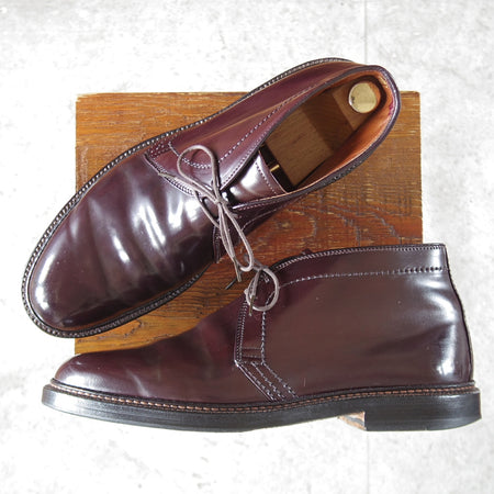 極上★オールデン 9E【定価￥225,500-★コードバン仕様/1339】バリーラスト/チャッカブーツ/バーガンディー/赤茶/メンズ/ALDEN★o591