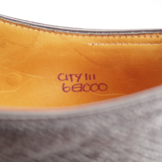 美品★ジョンロブ 6E【現行定価20万円以上★CITY3/シティ/7000ラスト】ストレートチップ/クシュベルカーフ/黒/メンズ/JOHN LOBB★o043