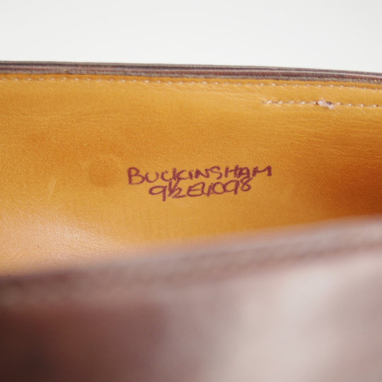 極上★ジョンロブ 9.5E【現行定価25万円以上★BUCKINGHAM/ミュージアムカーフ】4098ラスト/タッセルローファー/濃茶/JOHN LOBB★o580