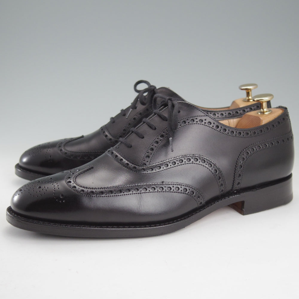 極上★チャーチ 85F/UK8.5【現行定価￥181,500-★チェットウィンド/CHETWYND】173ラスト/フルブローグ/カーフ/黒/メンズ/Church's★o046