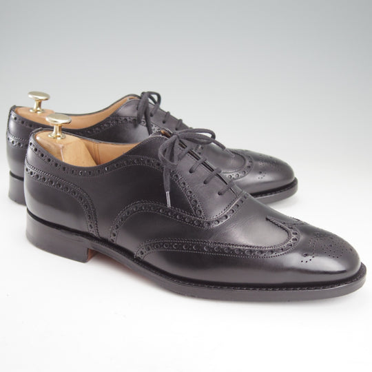 極上★チャーチ 85F/UK8.5【現行定価￥181,500-★チェットウィンド/CHETWYND】173ラスト/フルブローグ/カーフ/黒/メンズ/Church's★o046