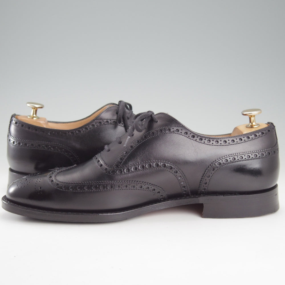 極上★チャーチ 85F/UK8.5【現行定価￥181,500-★チェットウィンド/CHETWYND】173ラスト/フルブローグ/カーフ/黒/メンズ/Church's★o046