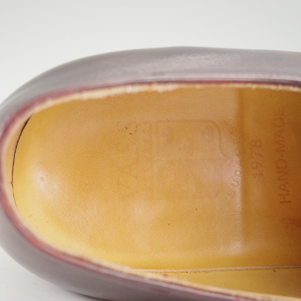 極上★VASS/ヴァーシュ SIZE 39.5【定価￥159,500-★純正ツリー付/Alt English/ストレートチップ】Fラスト/ミュージアムカーフ★o583