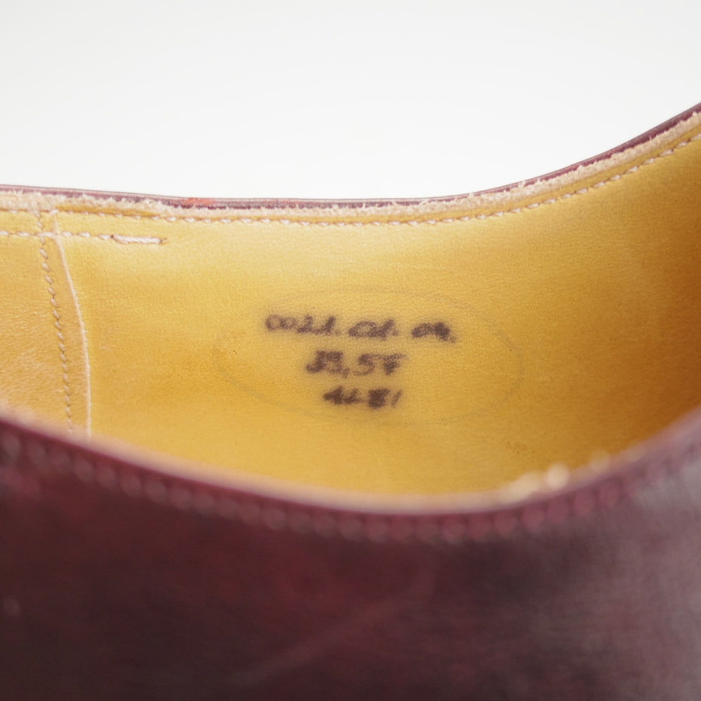 極上★VASS/ヴァーシュ SIZE 39.5【定価￥159,500-★純正ツリー付/Alt English/ストレートチップ】Fラスト/ミュージアムカーフ★o583