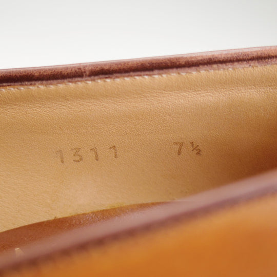 極美品★(伊)O'KEEFFE/オキーフ SIZE 7.5【定価￥75,900-★グッドイヤーウェルテッド製法/BEAMS取扱い】タッセルローファー/茶★o047