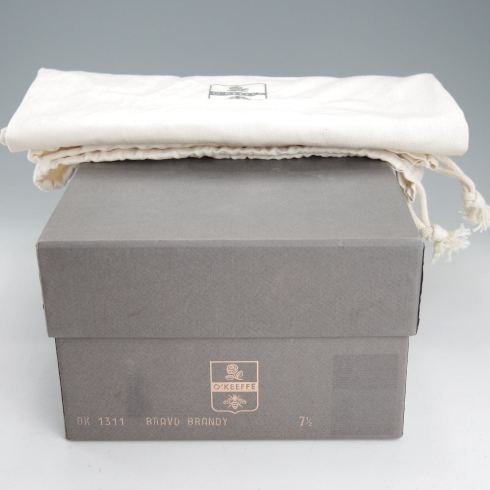 極美品★(伊)O'KEEFFE/オキーフ SIZE 7.5【定価￥75,900-★グッドイヤーウェルテッド製法/BEAMS取扱い】タッセルローファー/茶★o047