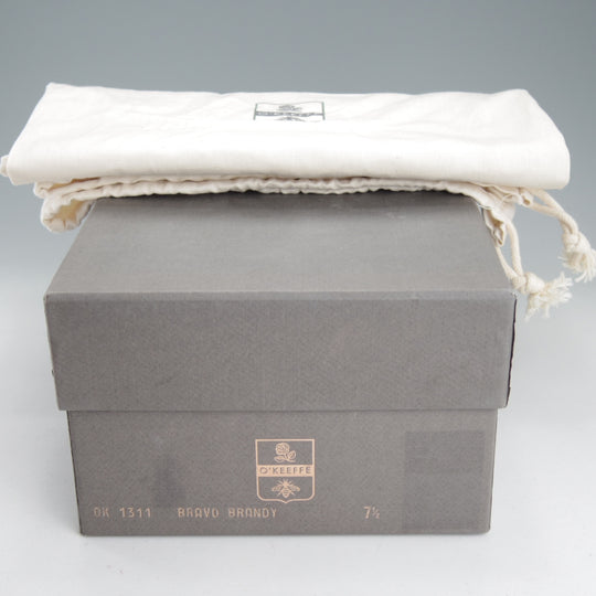 極美品★(伊)O'KEEFFE/オキーフ SIZE 7.5【定価￥75,900-★グッドイヤーウェルテッド製法/BEAMS取扱い】タッセルローファー/茶★o047