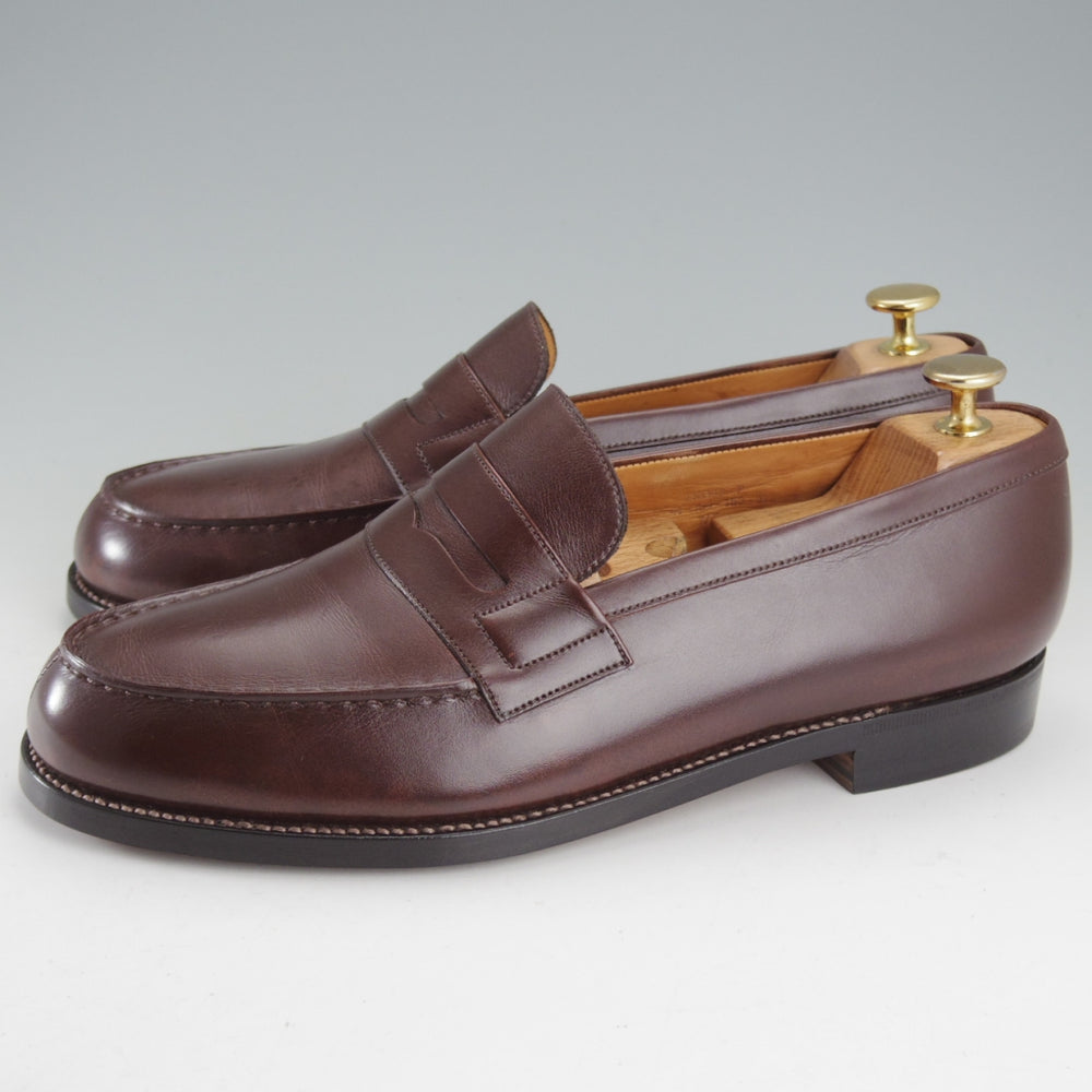 ★J.M.ウエストン 7.5E【定価￥156,200-★180/コインローファー】41ラスト/ボックスカーフ/濃茶/メンズ/Weston/ウェストン★o584
