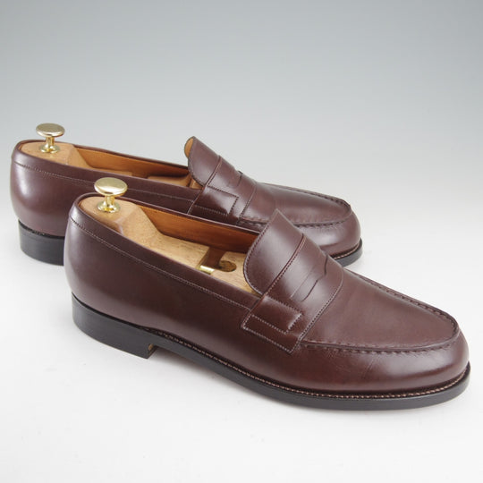 ★J.M.ウエストン 7.5E【定価￥156,200-★180/コインローファー】41ラスト/ボックスカーフ/濃茶/メンズ/Weston/ウェストン★o584