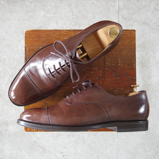 極上★チャーチ 75F/UK7.5【現行定価￥192,500-★コンサル/CONSUL】173ラスト/ストレートチップ/カーフ/濃茶/メンズ/Church's★p143